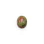 Natural Unakite Cabochon Oval Size 8x10mm Thickness  4mm 30pcs/Pack