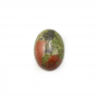 Unakite ovale Cabochons  10x14mm  Dicke 4.5mm  20 Stck / Packung