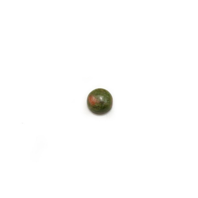 Natural Unakite Cabochon Round Size 4mm Thickness 2mm 30pcs/Pack