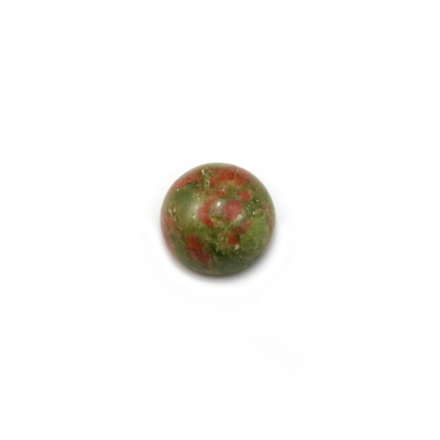 Natural Unakite Cabochon Round  Size 8mm Thickness  4.5mm  30pcs/Pack
