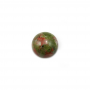 Natural Unakite Cabochon Round Size 10mm Thickness  4.5mm 30pcs/Pack