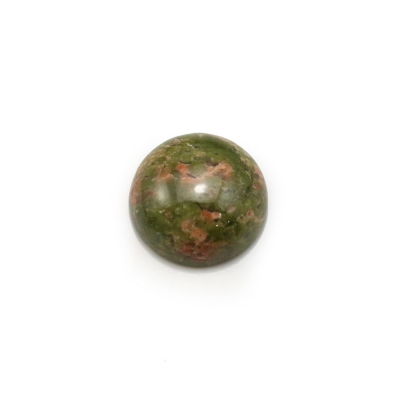 Unakite runde Cabochons  Durchmesser 12mm  Dicke 5mm  20 Stck / Packung