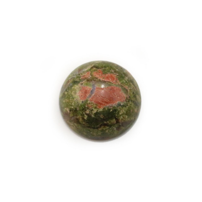 Natural Unakite Cabochon Round Size 14mm Thickness  6mm 20pcs/Pack