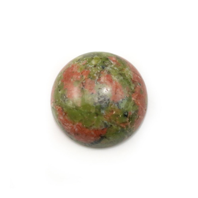Natural Unakite Cabochon  Round Size 16mm Thickness  6.5mm 10pcs/Pack
