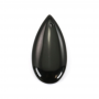 Pendentif Agate Noire Teardrop Taille15x30mm Trou2mm 6pcs