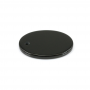 Black Agate Pendant Flat Oval  Size18x25mm Hole1.9mm 6pcs