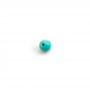 Turquoise Half-drilled beads Round Diameter4mm Hole0.8mm 4pcs/pack