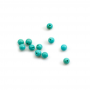 Turquoise Half-drilled beads Round Diameter4mm Hole0.8mm 4pcs/pack