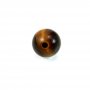 Tiger's eye Half-drilled Beads Round Diameter6mm Hole1mm 20pcs/pack
