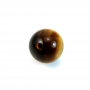 Tiger's eye Half-drilled Beads Round Diameter8mm Hole1mm 20pcs/pack