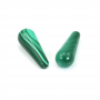 Perline di malachite a goccia semitrasparenti Dimensioni6x16mm Foro1.2mm 6pz/confezione
