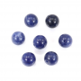 Sodalite Half-drilled Beads Round Diameter8mm Hole1mm 10pcs/Pack