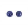 Sodalite Half-drilled Beads Round Diameter10mm Hole1mm 10pcs/Pack