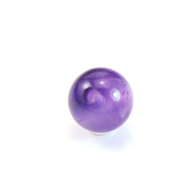 Amethyst Half-drilled Beads Round Diameter6mm Hole1mm 20pcs/Pack