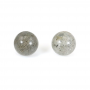 Labradorite Half-drilled Beads Round Diameter6mm Hole1mm 20pcs/Pack