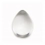 白水晶半孔珠 水滴形 尺寸15x20毫米 孔徑1毫米 1個