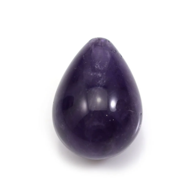 Amethyst Half-drilled Beads Teardrop Size15x20mm Hole1mm 1piece