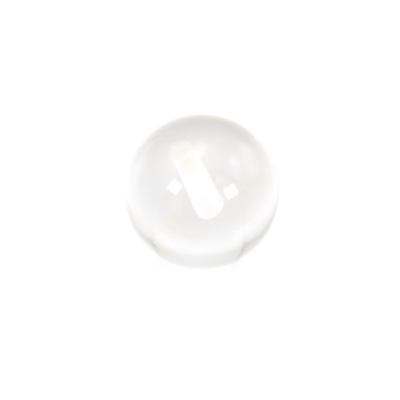 Perles semi-percées en cristal de roche Diamètre 6mm Trou 1.2mm 10pcs/pack