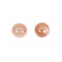 Pierre de soleil perles demi-percées rondes diamètre 4 mm trou 0,9 mm 10pcs/paquet