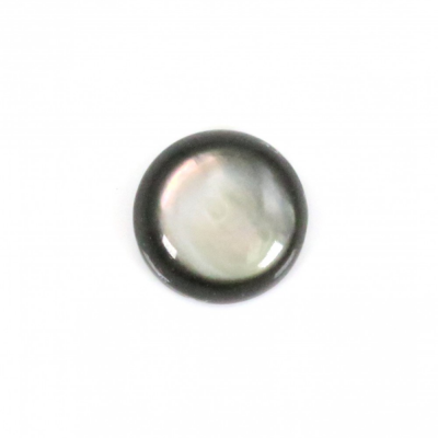 Grey Shell Mother of Pearl Cabochon Round Diameter8mm 10pcs/Pack