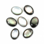 Grey Shell Mother Of Pearl Cabochon Oval Size6x8mm 10pcs/Pack