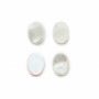 White Shell Mother Of Pearl Cabochon Flat Oval Size10x14mm 10pcs/Pack