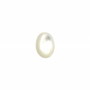 Cabochon ovale en nacre blanc Taille 7x9mm 10pcs/Pack