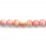 Filo di perle di madreperla rosa naturale, rotondo, diametro 10 mm, foro 1,5 mm, circa 40 perline per filo, 15~16"