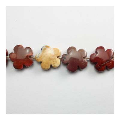 Natural Mookaite Flower Beads Strand Size 20x20mm  Hole 1mm  About 20 Beads/Strand 15~16''