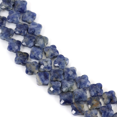Sodalite Faceted Flower Size10mm Hole1.2mm 39-40cm/Strand