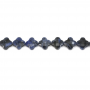 藍紋串珠 切角花形 尺寸13毫米 孔徑0.8毫米 長度39-40厘米/條