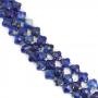 Lapis Lazuli Fleur à facettes Taille10mm Trou1.2mm 39-40cm/Strand