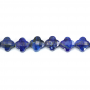 Lapis Lazuli Faceted Flower Size10mm Hole1.2mm 39-40cm/Strand