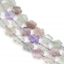 螢石串珠 花形 尺寸15毫米 孔徑1毫米 長度39-40厘米/條