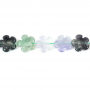 螢石串珠 花形 尺寸20毫米 孔徑1.2毫米 長度39-40厘米/條