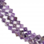 紫晶串珠 切角花形 尺寸10毫米 孔徑1.2毫米 長度39-40厘米/條