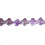 Amethyst Faceted Flower Size10mm Hole1.2mm 39-40cm/Strand