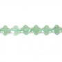 Green Aventurine Faceted Flower Size10mm Hole1.2mm 39-40cm/Strand