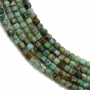 African Turquoise Faceted Cube Size2mm Hole0.6mm 39-40cm/Strand