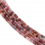 Red Spinel Faceted Cube Size2mm Hole0.6mm 39-40cm/Strand
