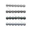 Série grise(noire) Perles nacrée ronde sur fil Taille 10mm de diamètre trou 1.0mm  Environ 40perles/fil 15~16"