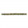Green Tourmaline Faceted Cube Size2mm Hole0.6mm 39-40cm/Strand
