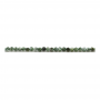 綠蛇石串珠 切角圓形 直徑2毫米 孔徑0.4毫米 長度39-40厘米/條