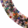 Mix Stone Faceted Cube Size2.5mm Hole0.7mm 39-40cm/Strand