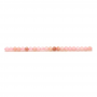 Opale rosa sfaccettato rotondo Dimensioni2mm Foro0,4mm 39-40cm/filo