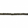 黑曜石串珠 切角正方體 直徑2毫米 孔徑0.6毫米 長度39-40厘米/條