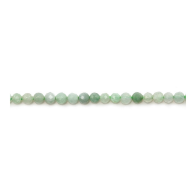 Jade Faceted Round Size2mm Hole0.5mm 39-40cm/Strand