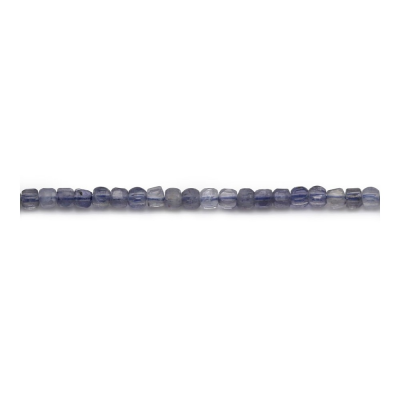堇青石串珠 切角正方體 尺寸2毫米 孔徑0.6毫米 長度39-40厘米/條