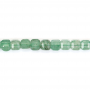Green Aventurine Faceted Cube Size2.5mm Hole0.7mm 39-40cm/Strand
