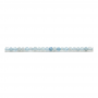 海藍寶串珠 切角圓形 尺寸2毫米 孔徑0.5毫米 長度39-40厘米/條